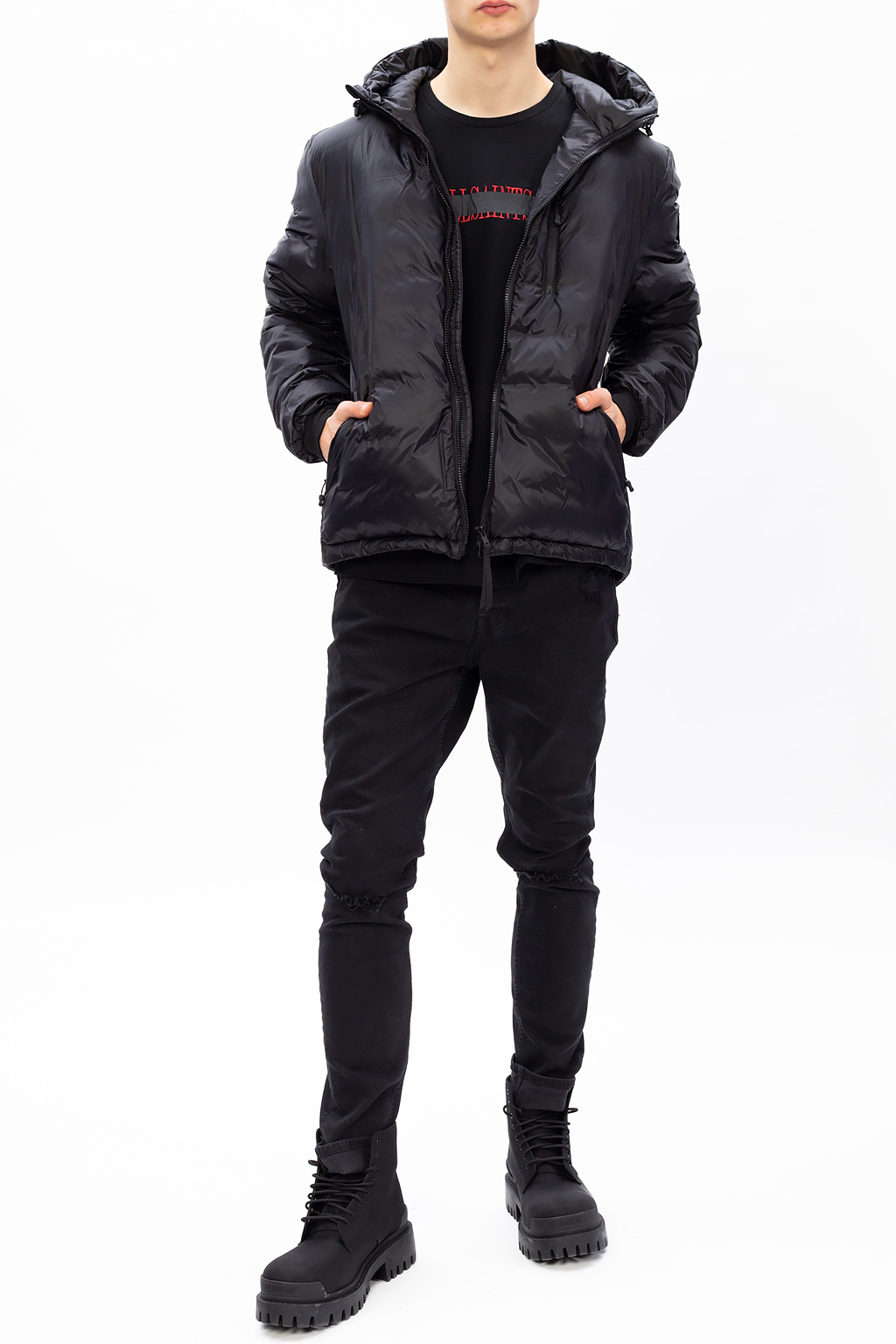 Canada goose lodge hoody black graphite best sale